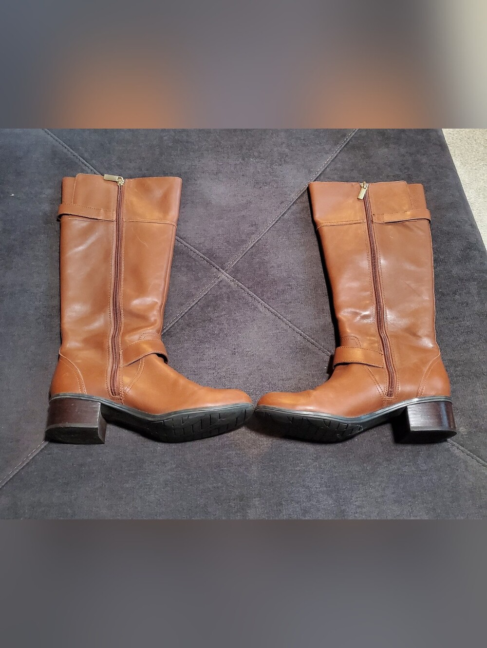 Bandolino Brown Leather Riding Boots - WILL BE DONATING @ THE END OF THE MONTH - Picture 2 of 8